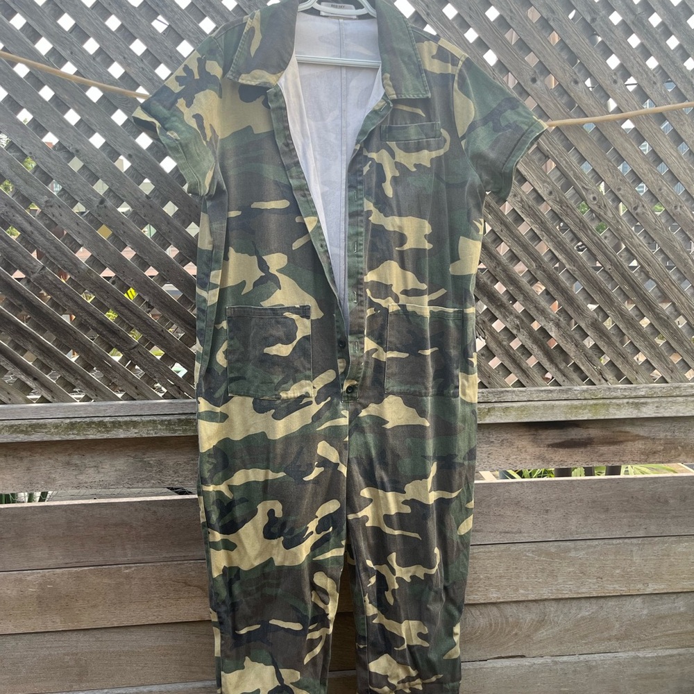 Camouflage Red Sky  Jumpsuit